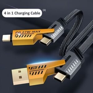 4 in 1 braided charging cable